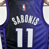 2024/25 Kings SABONIS #11 Purple NBA Jerseys 热压