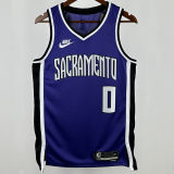 2024/25 Kings MONK #0 Purple Retro NBA Jerseys 热压