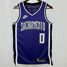2024/25 Kings MONK #0 Purple Retro NBA Jerseys 热压