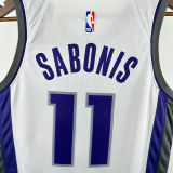 2024/25 Kings SABONIS #11 White NBA Jerseys 热压