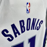 2024/25 Kings SABONIS #11 White NBA Jerseys 热压