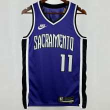 2024/25 Kings SABONIS #11 purple Retro NBA Jerseys 热压
