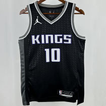 2024/25 Kings DEROZAN #10 Black NBA Jerseys 热压