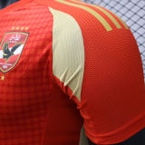 2024/25 Al Ahly Home Red Player Version Soccer Jersey 埃及国民
