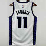2024/25 Kings SABONIS #11 White NBA Jerseys 热压