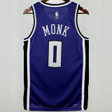 2024/25 Kings MONK #0 Purple Retro NBA Jerseys 热压