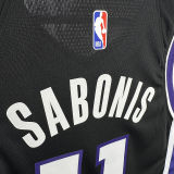 2024/25 Kings SABONIS #11 Black NBA Jerseys 热压