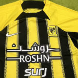 2024/25 Al Ittihad Home Yellow Black Fans Soccer Jersey 吉达联
