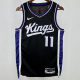 2024/25 Kings SABONIS #11 Black NBA Jerseys 热压