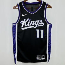 2024/25 Kings SABONIS #11 Black NBA Jerseys 热压