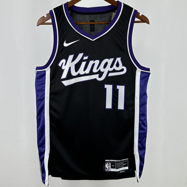 2024/25 Kings SABONIS #11 Black NBA Jerseys 热压