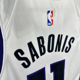 2024/25 Kings SABONIS #11 White NBA Jerseys 热压