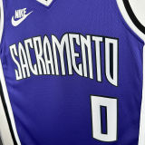 2024/25 Kings MONK #0 Purple Retro NBA Jerseys 热压
