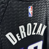 2024/25 Kings DEROZAN #10 Black NBA Jerseys 热压