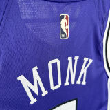 2024/25 Kings MONK #0 Purple Retro NBA Jerseys 热压