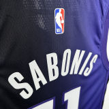 2024/25 Kings SABONIS #11 Purple NBA Jerseys 热压
