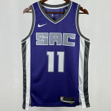 2024/25 Kings SABONIS #11 Purple NBA Jerseys 热压