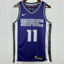 2024/25 Kings SABONIS #11 Purple NBA Jerseys 热压