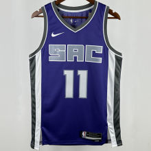 2024/25 Kings SABONIS #11 Purple NBA Jerseys 热压
