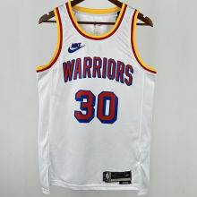 2024/25 Warriors CURRY #30 White Retro NBA Jerseys 热压