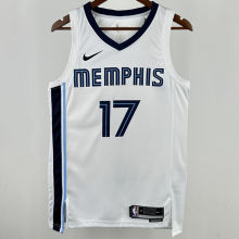 2024/25 Grizzlies KAWAMURA #17 White NBA Jerseys 热压