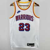 2024/25 Warriors GREEN #23 White Retro NBA Jerseys 热压