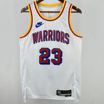2024/25 Warriors GREEN #23 White Retro NBA Jerseys 热压