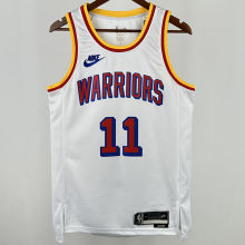 2024/25 Warriors THOMPSON #11 White Retro NBA Jerseys 热压