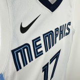2024/25 Grizzlies KAWAMURA #17 White NBA Jerseys 热压