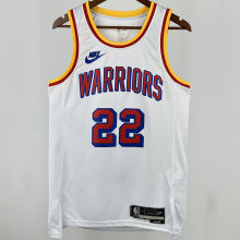 2024/25 Warriors WIGGINS #22 White Retro NBA Jerseys 热压