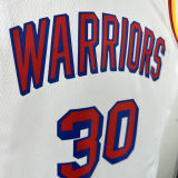 2024/25 Warriors CURRY #30 White Retro NBA Jerseys 热压