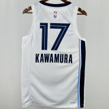 2024/25 Grizzlies KAWAMURA #17 White NBA Jerseys 热压