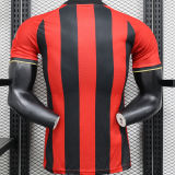 2024/25 Nice Home Red Black Player Version Soccer Jersey