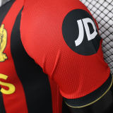 2024/25 Nice Home Red Black Player Version Soccer Jersey