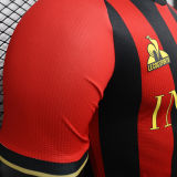 2024/25 Nice Home Red Black Player Version Soccer Jersey