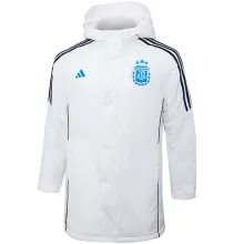 2024/25 Argentina White Cotton Jacket(蓝色标）