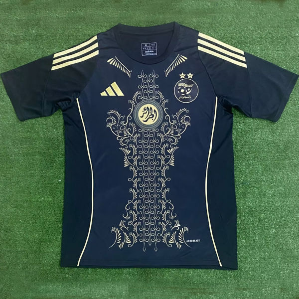 2025 Algeria Special Edition Black Fans Soccer Jersey