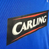 2008/09 Rangers Home Blue Retro Soccer Jersey