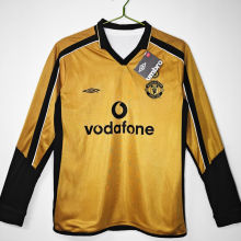2001/02 M Utd 100th Centenary Long Sleeve Retro Soccer Jersey
