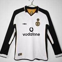 2001/02 M Utd 100th Centenary Long Sleeve Retro Soccer Jersey