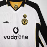 2001/02 M Utd 100th Centenary Long Sleeve Retro Soccer Jersey