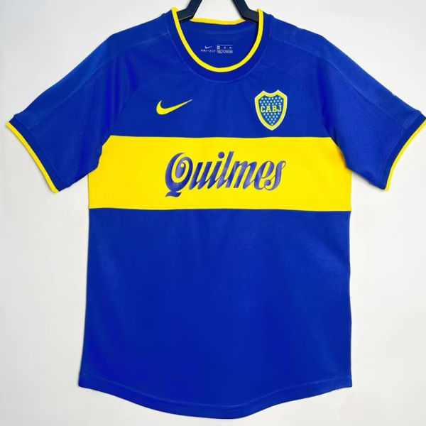 2000/2001 Boca Home Blue Retro Soccer Jersey