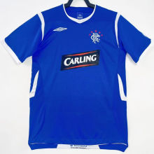 2008/09 Rangers Home Blue Retro Soccer Jersey