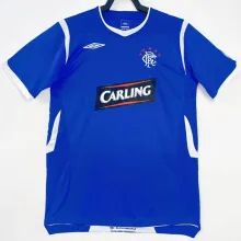2008/09 Rangers Home Blue Retro Soccer Jersey