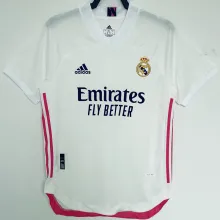 2020/21 RM Home White Retro Player Version Soccer Jersey 球员版