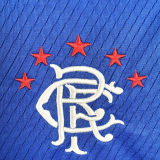 2008/09 Rangers Home Blue Retro Soccer Jersey
