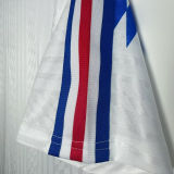 1994 France Away White Retro Soccer Jersey