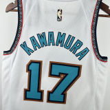 2025 Grizzlies MORANT #17 White NBA Retro Jerseys Hot Pressed