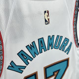 2025 Grizzlies MORANT #17 White NBA Retro Jerseys Hot Pressed