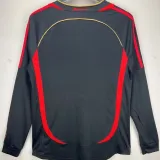 2006/07 AC Milan Third Black Long Sleeve Retro Soccer Jersey